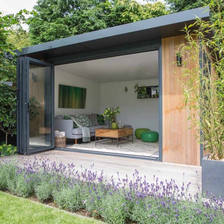 relaxing garden room